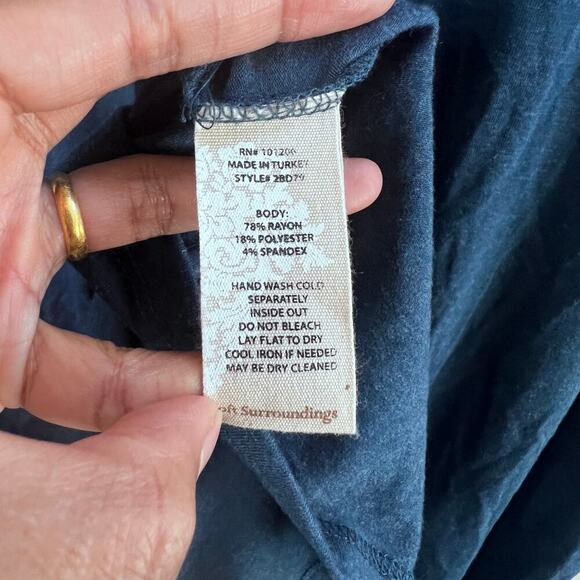 Soft Surroundings Blue Layered Boho Resort Chic Dress Women's Size Large - Picture 3 of 6